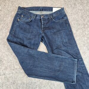 Rag & Bone Selvedge Fit 3 Jeans Men 34x29 Blue Slim Straight Leg USA Button Fly